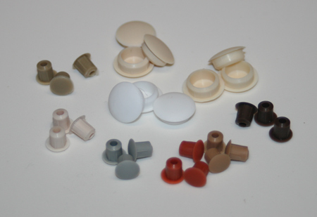 Caps to hide unused shelf-adjustment holes and 10mm holes in furniture, window and door frames and more!  96 Colours
